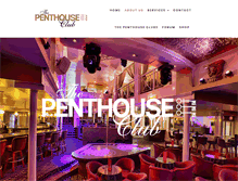 Tablet Screenshot of penthouseclubs.com